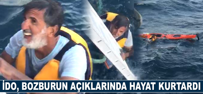 İDO, Bozburun açıklarında hayat kurtardı