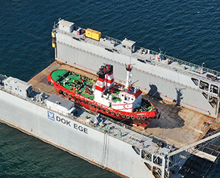 Uzmar Tersanesi’nde modernize edilen Söndüren 10 Römorkörü KKTC’ye uğurlanıyor