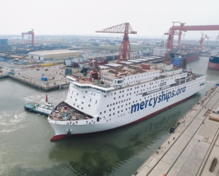 Global Mercy isimli dünyanın en büyük sivil hastane gemisinde sona yaklaşıldı