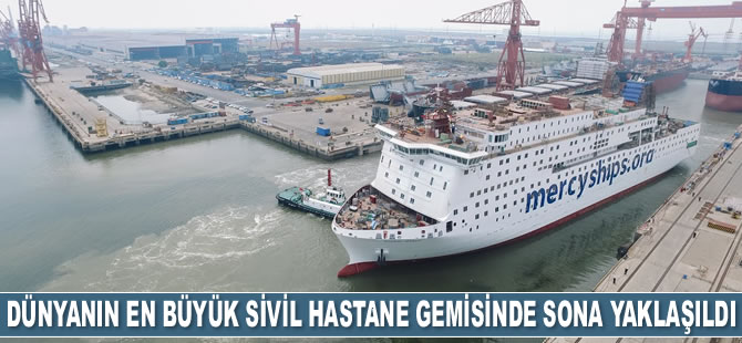 Global Mercy isimli dünyanın en büyük sivil hastane gemisinde sona yaklaşıldı