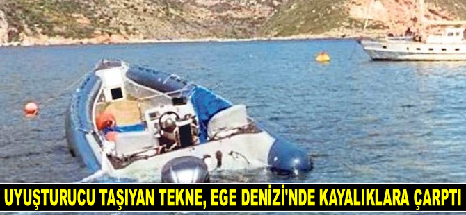 Uyuşturucu taşıyan tekne, Kiritha Adası’nda kayalıklara çarptı