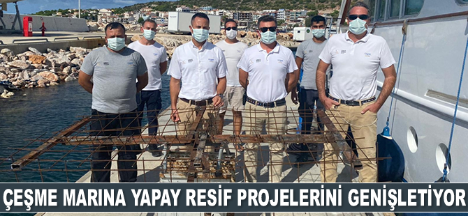 Çeşme Marina yapay resif projelerini genişletiyor