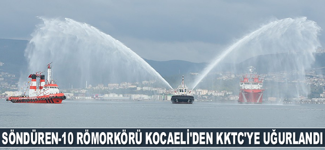 Uzmar Tersanesi'nde modernize edilen Söndüren-10 römorkörü, Kocaeli'den KKTC'ye uğurlandı