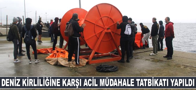 Sinop'ta Deniz Kirliliğine Karşı Acil Müdahale Tatbikatı yapıldı