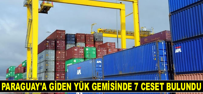 Paraguay'a giden yük gemisinde 7 ceset bulundu