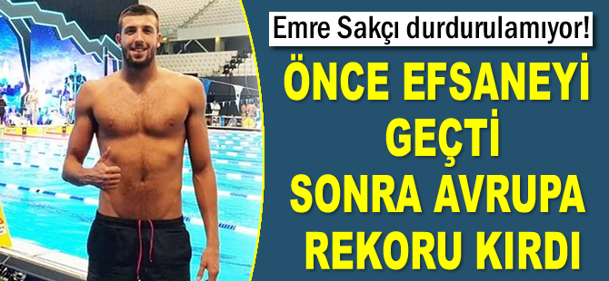 Olimpik yüzücü Emre Sakçı, Avrupa'nın da en hızlı yüzücüsü unvanını eline geçirdi