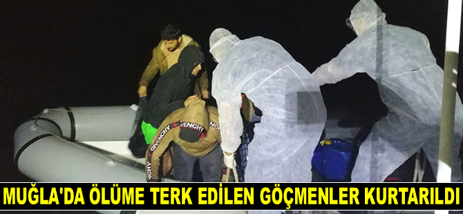 Muğla’da 12 düzensiz göçmen kurtarıldı