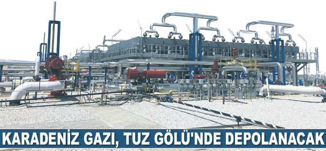Karadeniz gazı, Tuz Gölü Yeraltı Depolama sahasında depolanacak