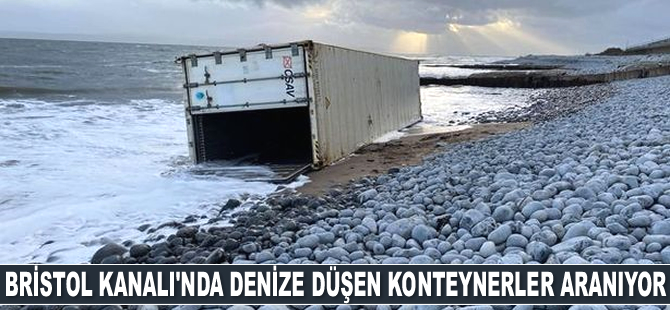 Bristol Kanalı'nda denize düşen konteynerler aranıyor
