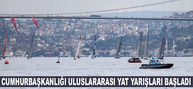 Cumhurbaşkanlığı Uluslararası Yat Yarışları, İstanbul Boğazı'nda başladı