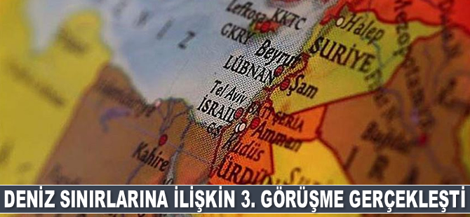 İsrail ve Lübnan, ihtilaflı deniz sınırlarına ilişkin 3. görüşmeyi gerçekleştirdi