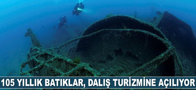 Çanakkale'de 105 yıllık batıklar, dalış turizmine açılıyor