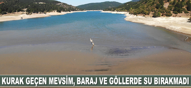 Kurak geçen mevsim, Kastamonu’nda baraj ve göllerde su bırakmadı