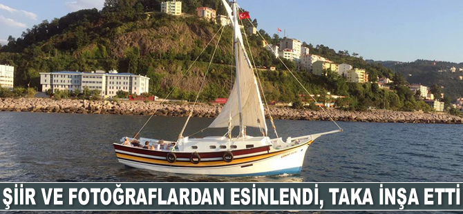 Tekne ustası Murat Gül, yelkenli klasik taka inşa etti