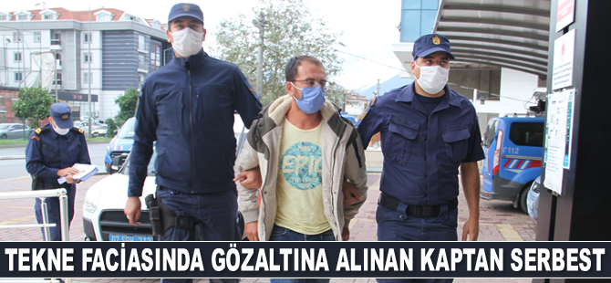 Alanya’daki tekne faciasında gözaltına alınan kaptan serbest bırakıldı