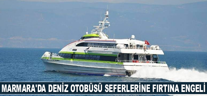 BUDO'nun bazı seferleri olumsuz hava koşulları nedeniyle iptal edildi