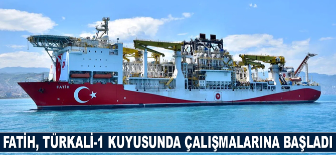 Fatih sondaj gemisi, Türkali-1 kuyusunda çalışmalarına başladı