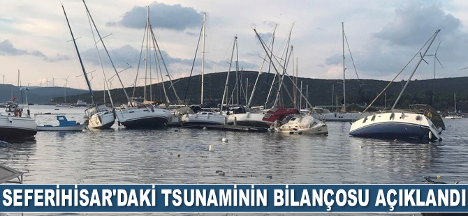 Sahil Güvenlik Komutanlığı, Seferihisar’daki tsunaminin bilançosunu açıkladı