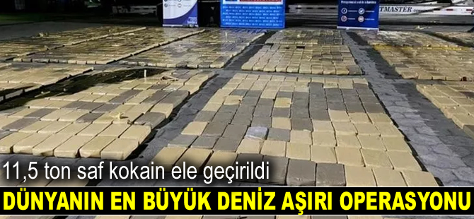Antwerp Limanı'nda 11,5 ton saf kokain ele geçirildi
