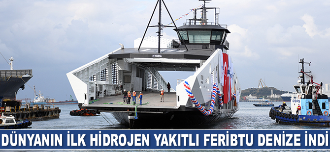 Dünyanın ilk hidrojen yakıtlı feribotu denize indirildi