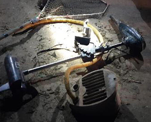 Elektroşok ile balık avlarken yakalanan 2 kişiye 20 bin TL ceza kesildi