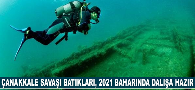 Çanakkale Savaşı batıkları, 2021 baharında dalışa hazır