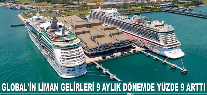 Global Yatırım Holding’in liman gelirleri 2020’nin 9 aylık döneminde yüzde 9 arttı