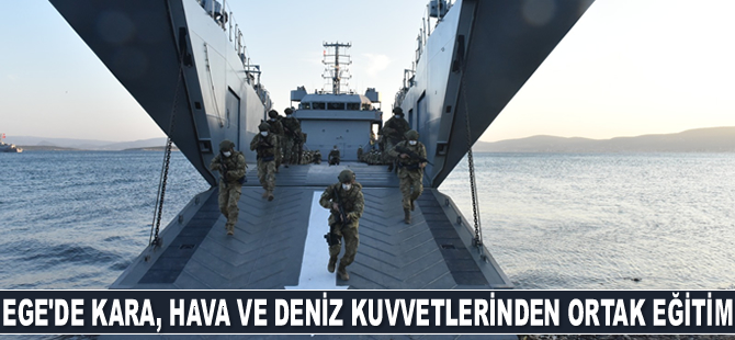 TSK, Ege Denizi’nde ortak eğitim gerçekleştirdi