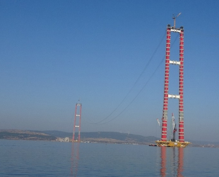 1915 Çanakkale Köprüsü'nde 'kedi yolu' yapımı başladı