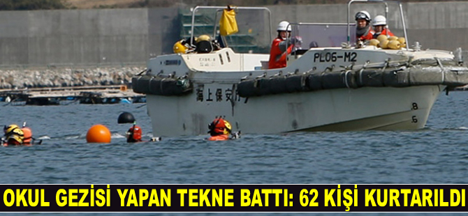 Japonya'da okul gezisi yapan tekne battı