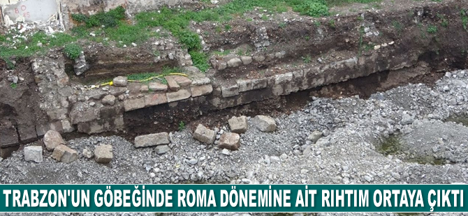 Trabzon'un göbeğinde Roma dönemine ait rıhtım ortaya çıktı