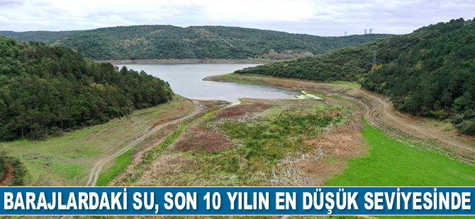 İstanbul'un barajlarındaki su, son 10 yılın en düşük seviyesine ulaştı