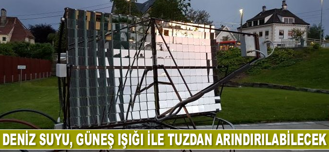 Deniz suyu, güneş ışığı ile tuzdan arındırılabilecek