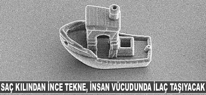 Saç kılından ince tekne, insan vücudunda ilaç taşıyacak