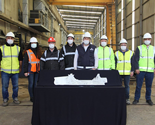 Sefine Tersanesi, bir haftada 6 adet geminin sac kesim törenini gerçekleştirdi