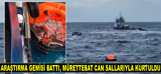 Carmen isimli açık deniz araştırma gemisi battı: 18 mürettebat kurtarıldı