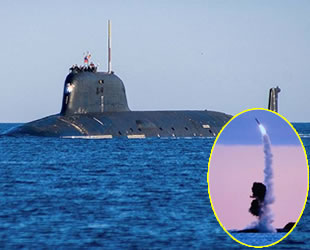 Rus denizaltısı, Kalibr füzesiyle bin kilometre ötedeki hedefi vurdu