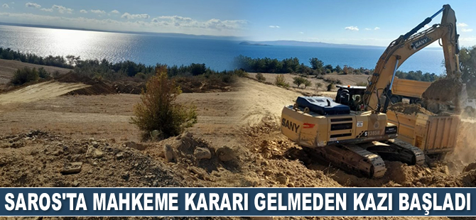 Saros FSRU Limanı için ihaleyi alan firma, mahkeme kararını beklemeden kazıya başladı
