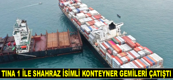 Endonezya’da iki konteyner gemisi çatıştı