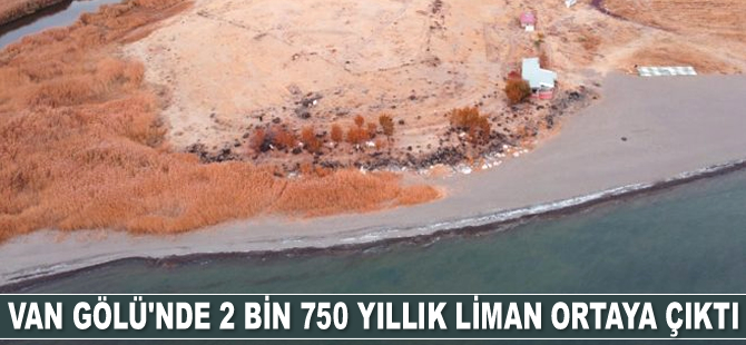 Van Gölü’nde 2 bin 750 yıllık liman ortaya çıktı