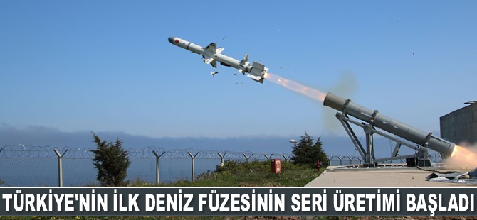 Türkiye'nin ilk deniz füzesi Atmaca’da seri üretime geçildi