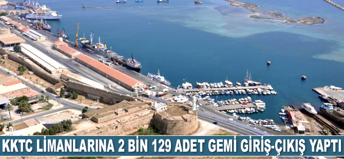 KKTC limanlarına yılın ilk 9 ayında 2 bin 129 adet gemi giriş-çıkış yaptı