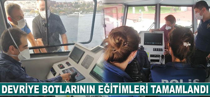 Devriye botlarının eğitimleri tamamlandı