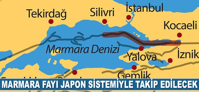 Marmara fayı Japon sistemiyle takip edilecek
