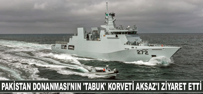 Pakistan Donanması’nın ‘Tabuk’ korveti Aksaz’ı ziyaret etti