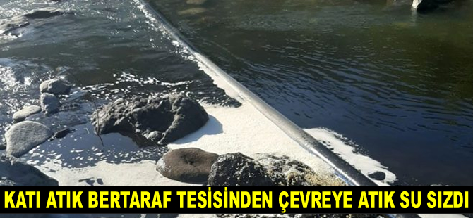 Görele’de katı atık bertaraf tesisindeki çöplerden çevreye atık su sızdı