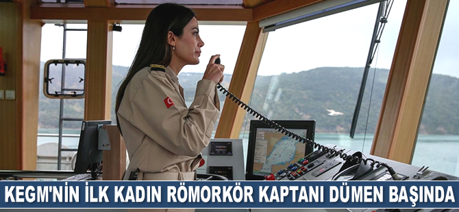 Kıyı Emniyeti’nin ilk kadın römorkör kaptanı dümen başına geçti