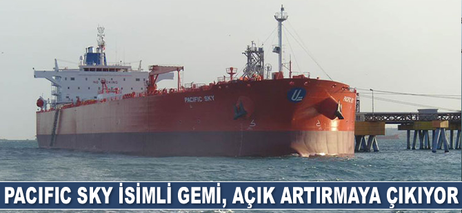 Pacific Sky isimli gemi, açık artırmaya çıkıyor