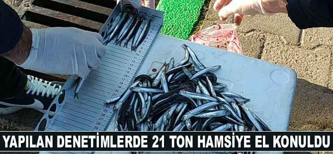 Rize’de 21 ton hamsiye el konuldu