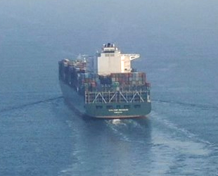 'CMA CGM MISSOURI' isimli dev konteyner gemisi, İstanbul Boğazı'ndan geçti